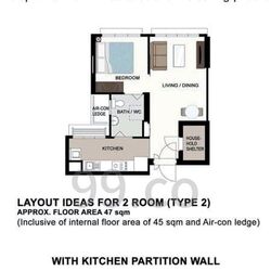 Blk 438C West Edge @ Bukit Batok (Bukit Batok), HDB 2 Rooms #567184511